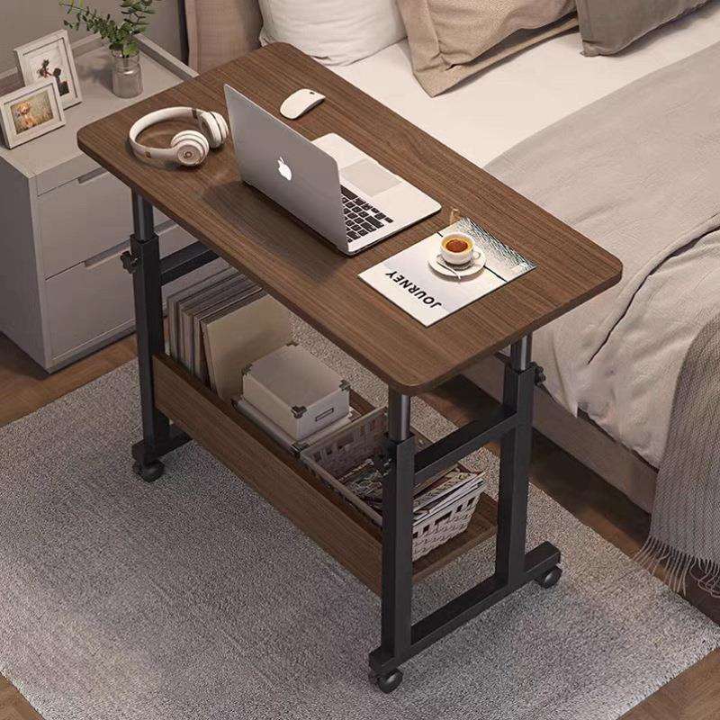 床边桌子可移动宿舍小桌子简易电脑桌卧室书桌家用学生懒人升降桌