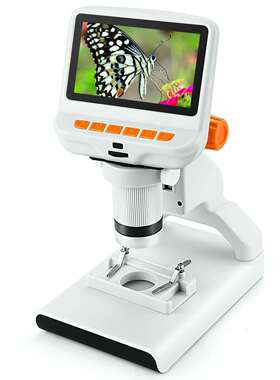 【安东星】4.3寸220倍儿童数码显微镜科普切片观察可连PC端AD102
