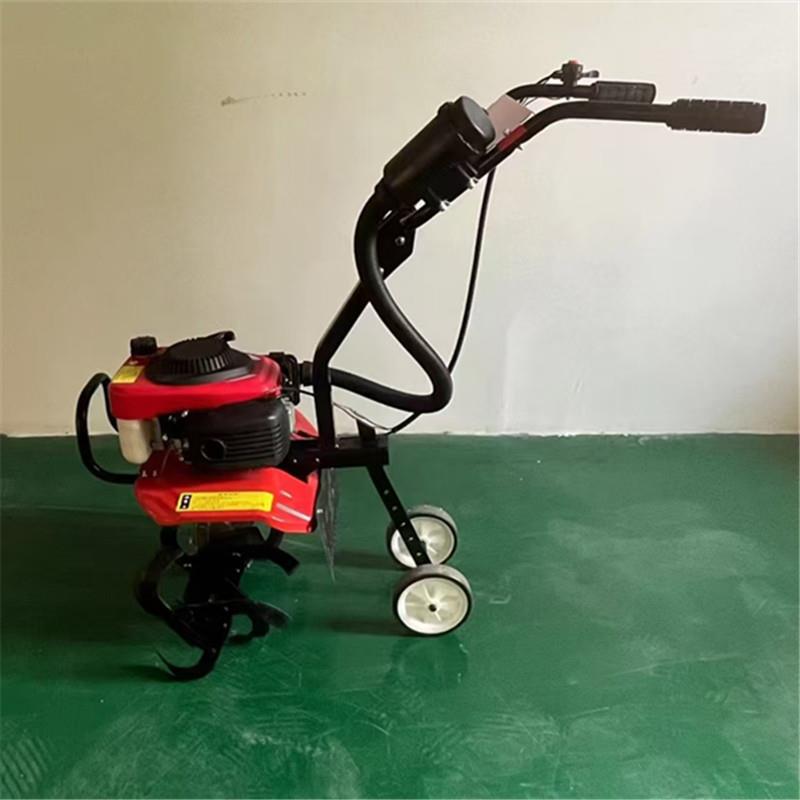 144微耕机除草机小型汽油耕地机开沟松土农用新型犁地机