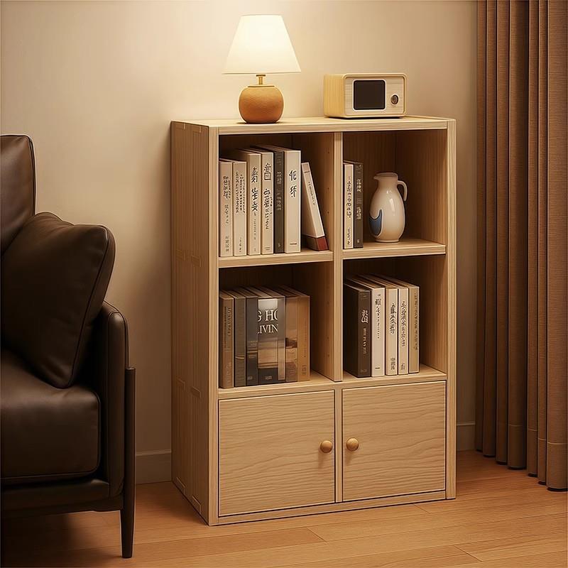 实木矮柜落地转角窄书柜边柜靠墙边小书架不占地方简易收纳储物柜