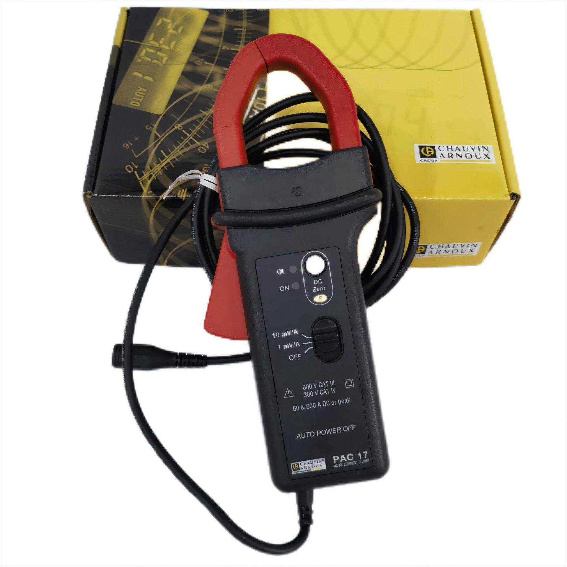 Chauvin Arnoux PAC17电流钳600A AC/DC电流探头用于DMM、示波器