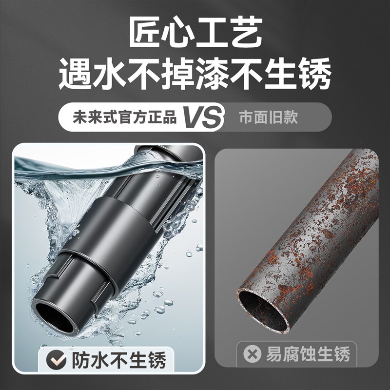 伸缩晾衣支撑杆免打孔晾衣架阳台墙上固定晒衣一根强承重衣柜吊杆