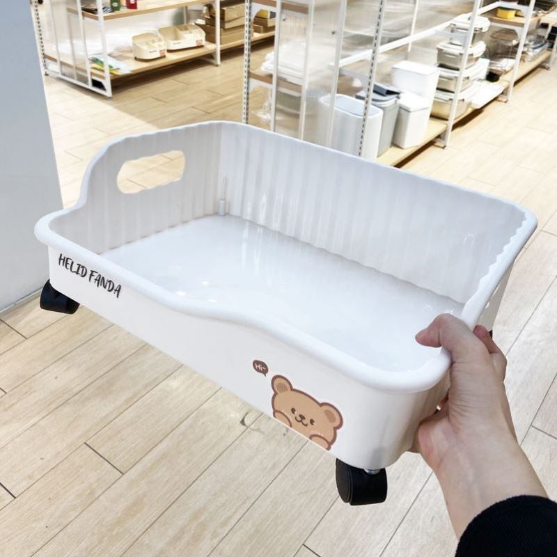 新款实用外卖置物架放门口餐饮外卖快递架家用桌下书架可移动书本