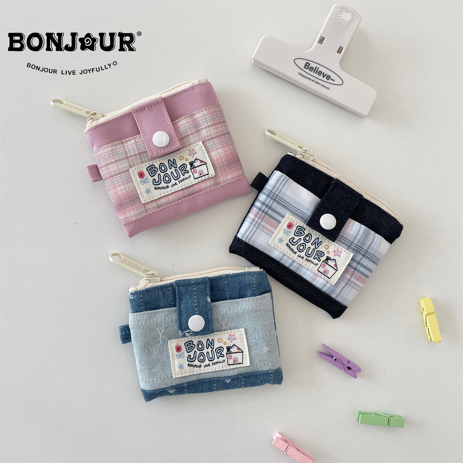 Bonjour女生高颜值迷你收纳包包图片