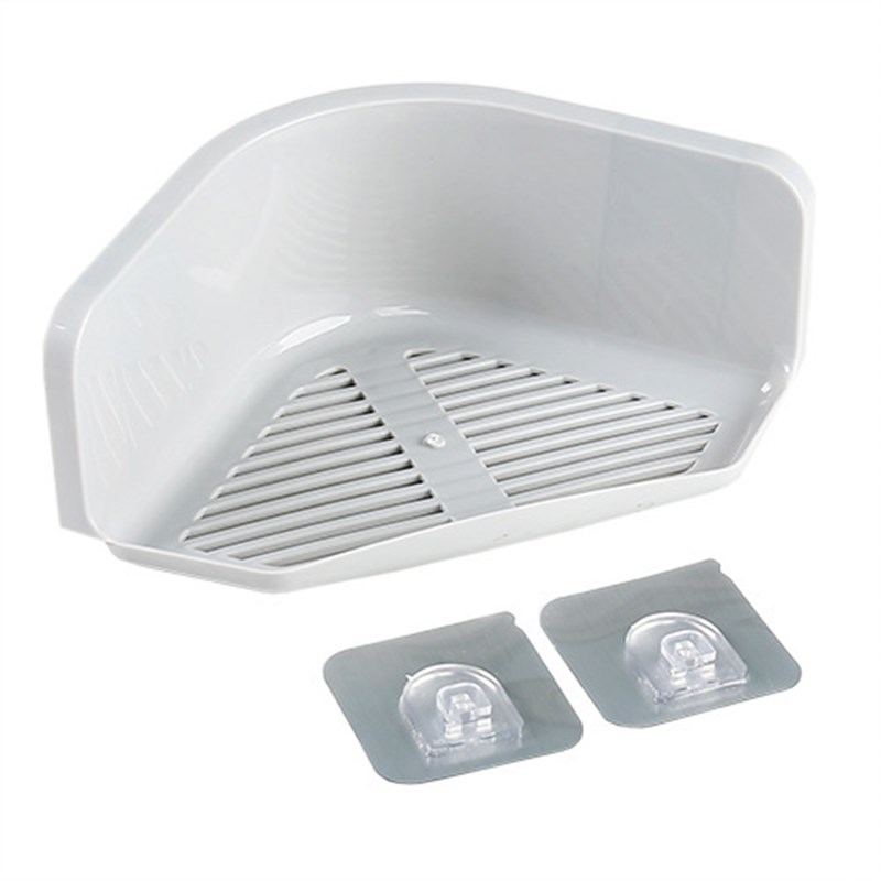 浴室置物架卫生间三角壁挂洗手间厕所G塑料免打孔洗澡间洗漱台收