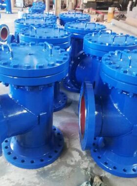 直通式T型正反折流过滤器除污器SBT/SRT-16C法兰管道直流过滤器