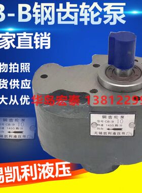 无锡凯利液压件厂 钢齿轮泵 CB-B125/B80/B100/B160/B63/B80F