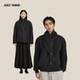 JUST SHINE 时晒小众设计绗缝夹棉外套围巾领复古松弛感宽松上衣