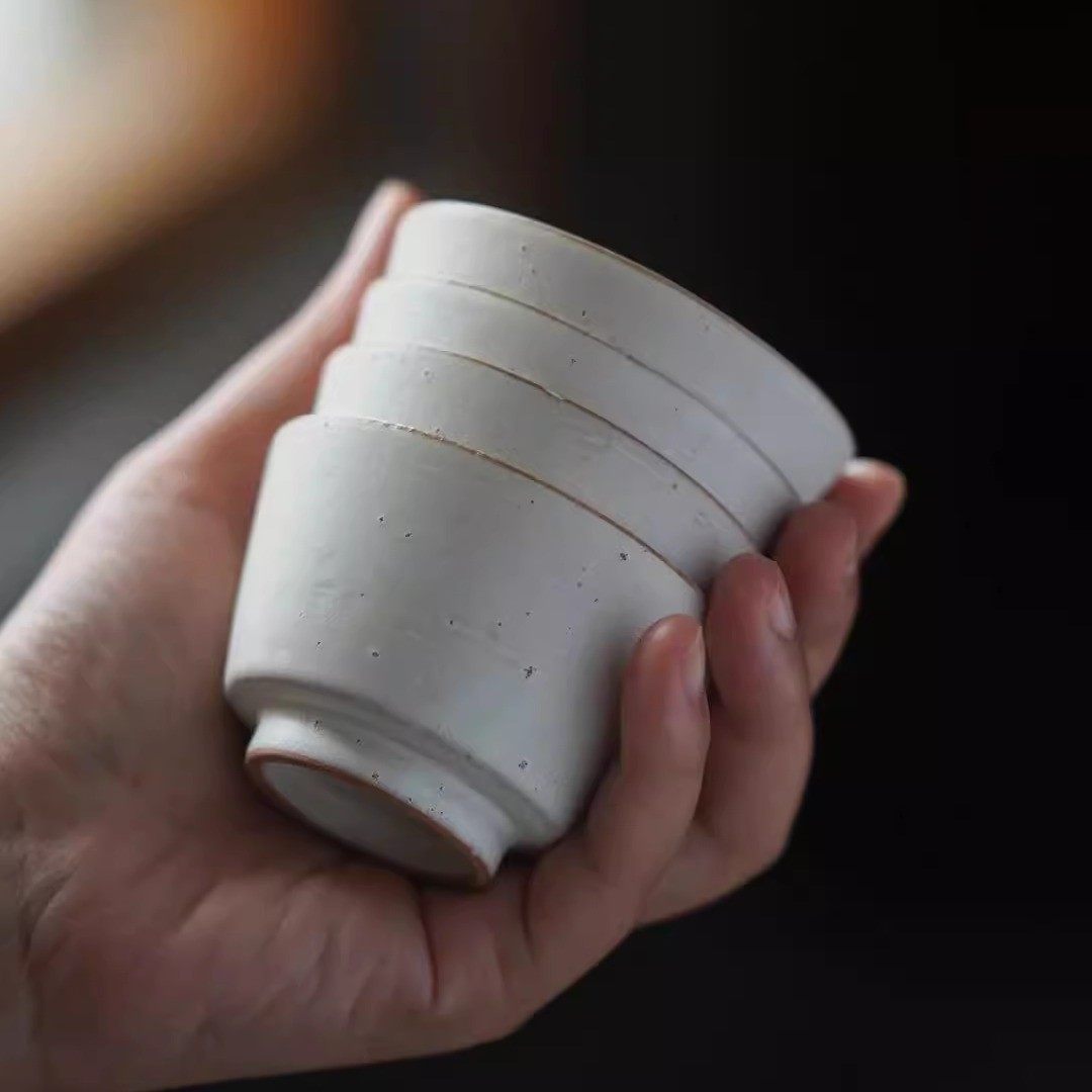 JUSTSHINE手作茶杯复古粗陶