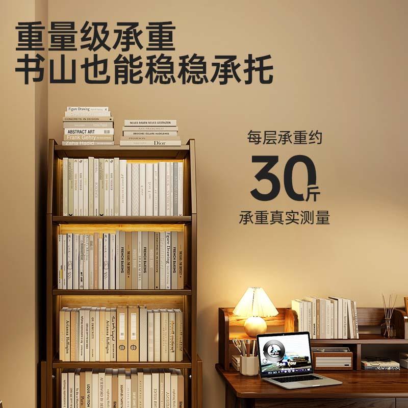 简易书架落地家用多层放书本架收纳儿童绘本架网红靠墙多层置物架