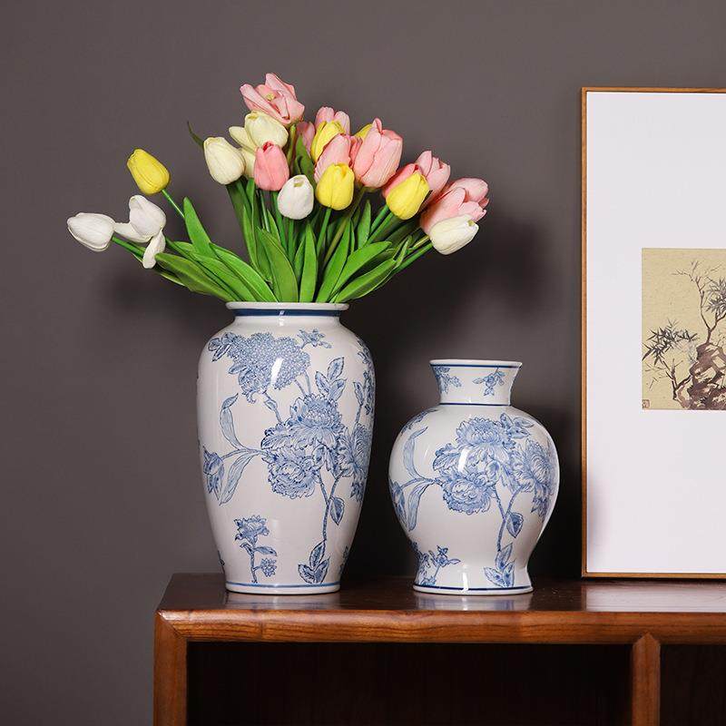 青花瓷新中式花瓶中国风室内玄关客厅装饰桌面陶瓷花器摆件,鲜花速递/花卉仿真/绿植园艺,其它园艺用品,淘宝优惠券,粉丝福利购,淘宝优惠卷