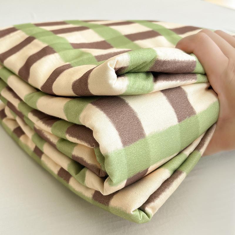 A类全棉磨毛床单加厚纯棉被单单件床单榻榻米厚款防滑单双人南通