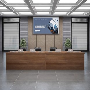 主席台演讲发言台现代会议室高端报告厅桌子可定制logo礼堂发言台