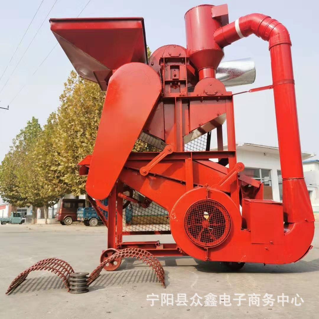 非洲适用花生脱壳配套4马力柴油机带动花生剥壳机