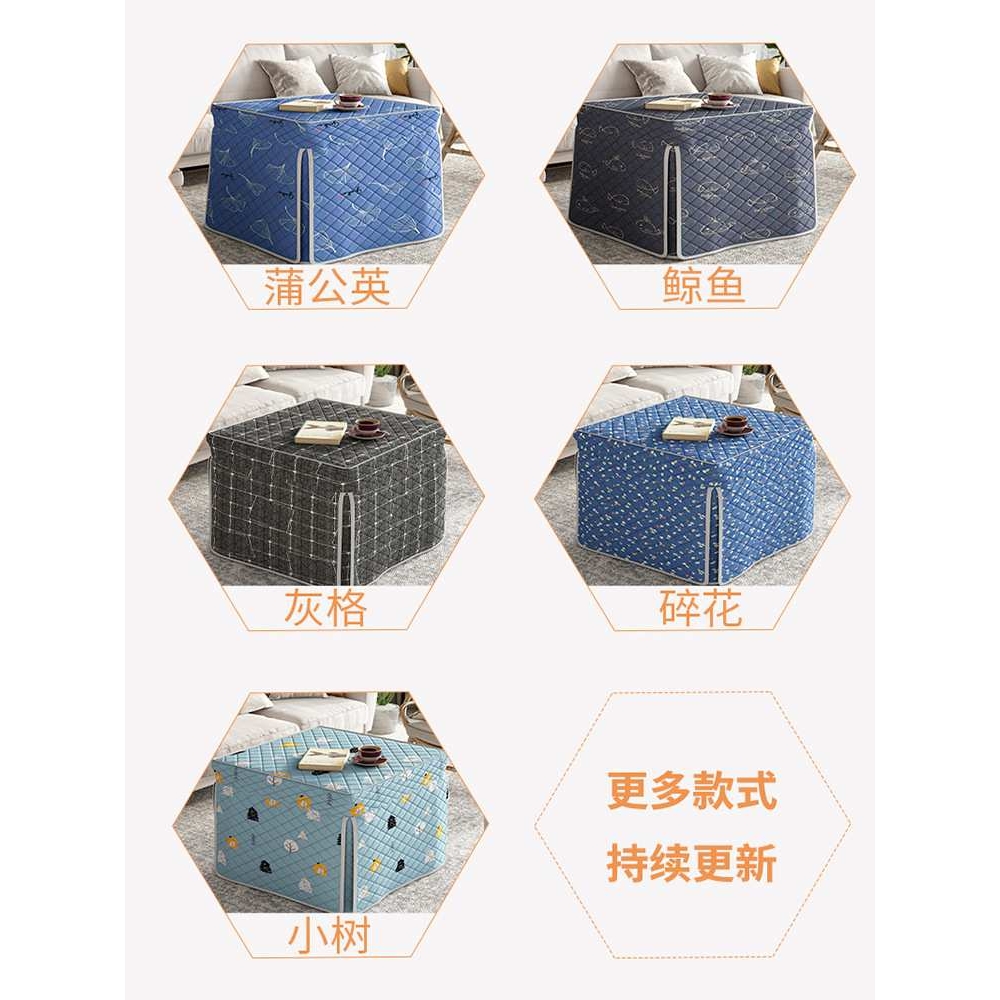 实木烤火架冬季烤火炉四方桌正方形小方桌楠竹可折叠烤火桌子