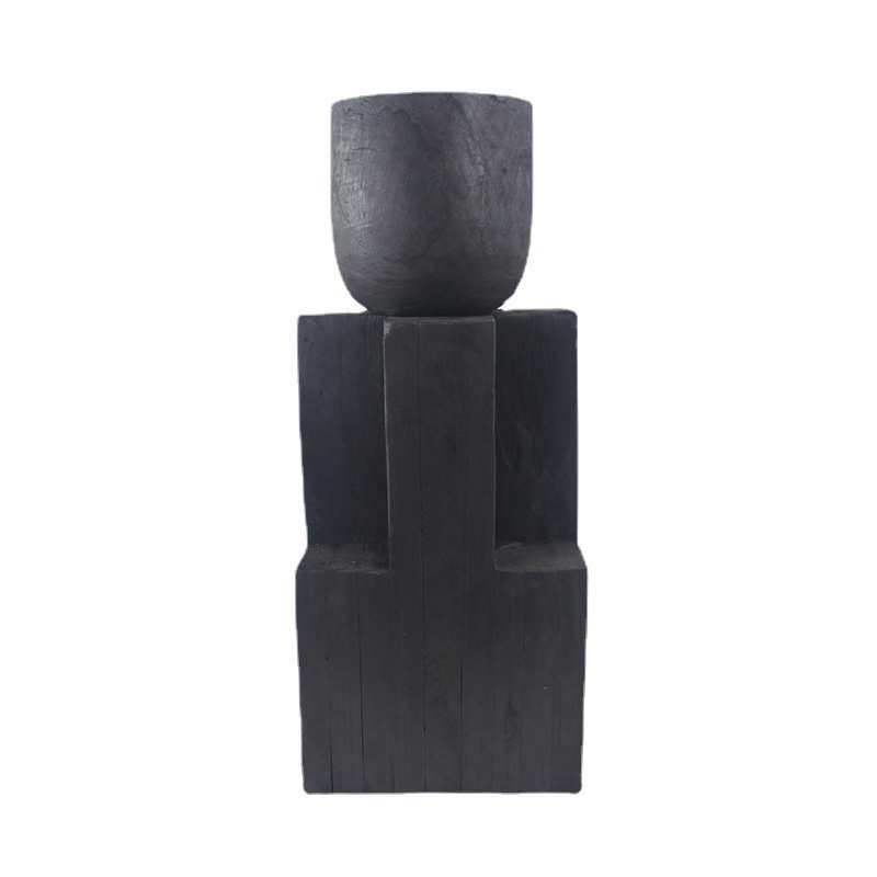 厂家销售手工木质摆件创意花盆花架民宿酒店艺术造型装饰品