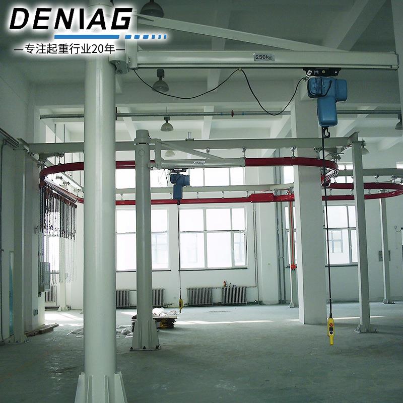 苏州颜色可指定手动悬臂吊墙壁吊1吨2吨轨道式旋转小吊机起重机