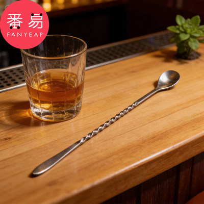 勺子/吧勺C1zzn001-长柄吧勺搅拌勺长柄调酒勺子咖啡奶茶搅拌勺子