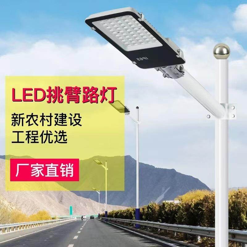 金豆led路灯头IP65户外防水新农村灯220V小区道路灯路灯杆墙节能