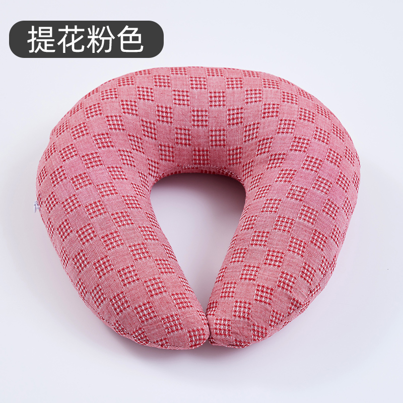 荞麦壳蚕沙U型枕护颈枕脖t子靠枕午睡颈椎头枕脖枕飞机睡觉u形枕