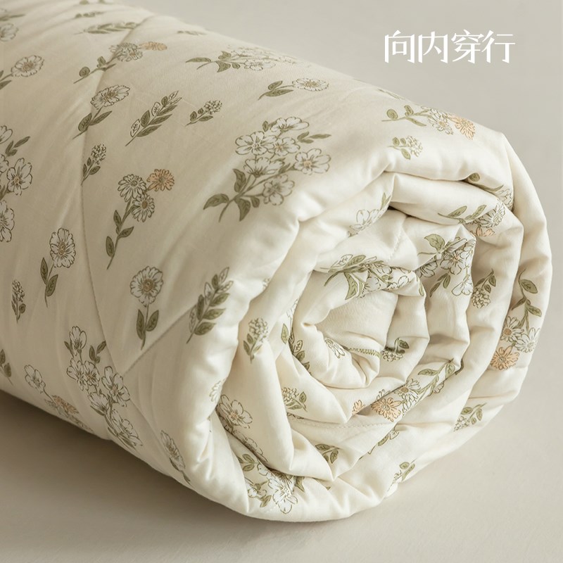 向内穿行A类全棉双层纱夏被空调被子夏季被芯夏凉被X薄凉被单双人