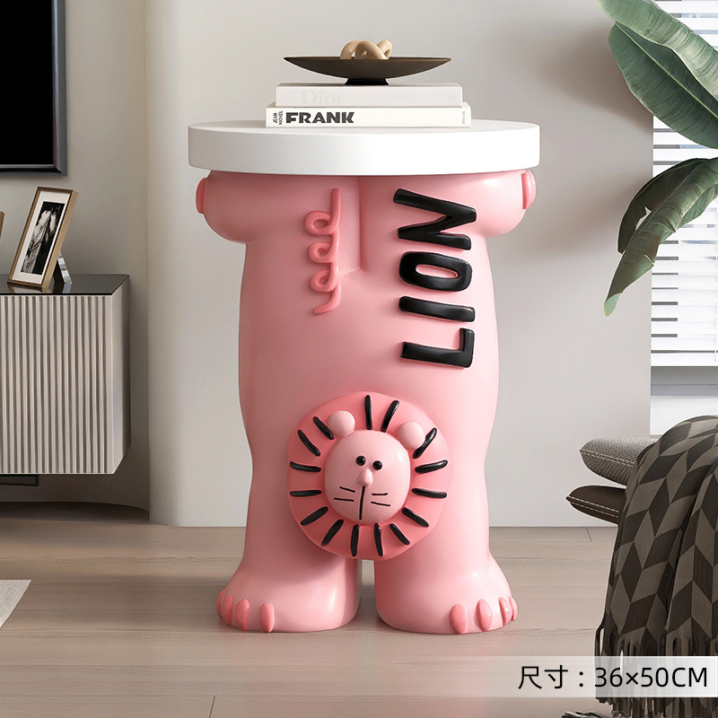 潮玩狮子大型客厅落地摆件家居饰品电H视柜旁茶几床头柜乔迁礼物