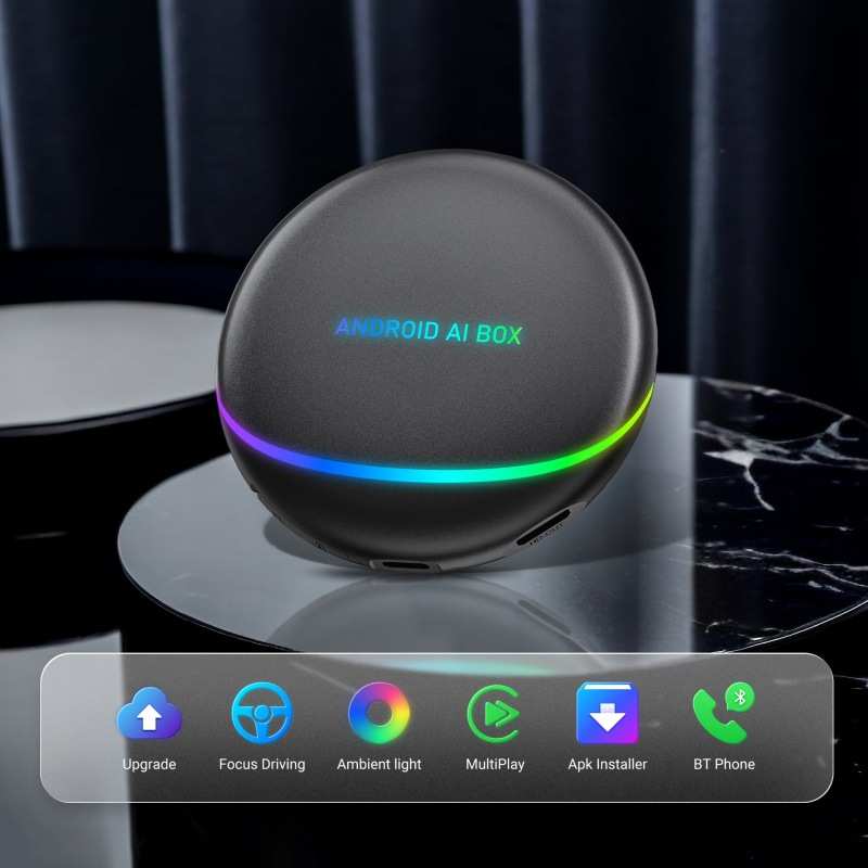 OTTOCAST车载carplay安卓盒子Anddroid12AiBox8+128G车载智能盒子