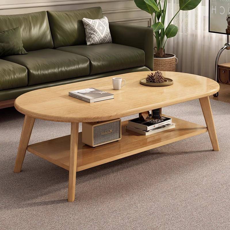 实木芯茶几小户型客厅家用出租屋新款桌子简约创意原木风民宿茶桌