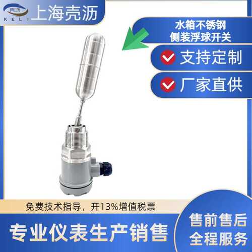 水泵水箱304不锈钢侧装浮球液位开关水位控制Liquid level
