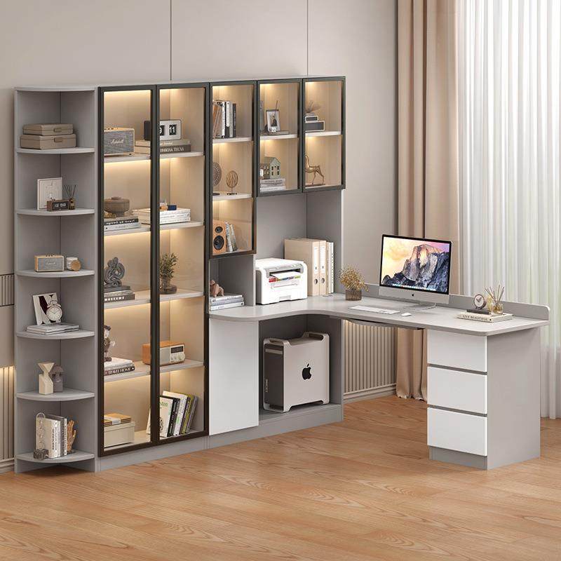 实木轻奢转角书桌书架一体电脑桌书柜组合卧室家用学生学习写字桌,鲜花速递/花卉仿真/绿植园艺,割草机/草坪机,淘宝优惠券,粉丝福利购,淘宝优惠卷
