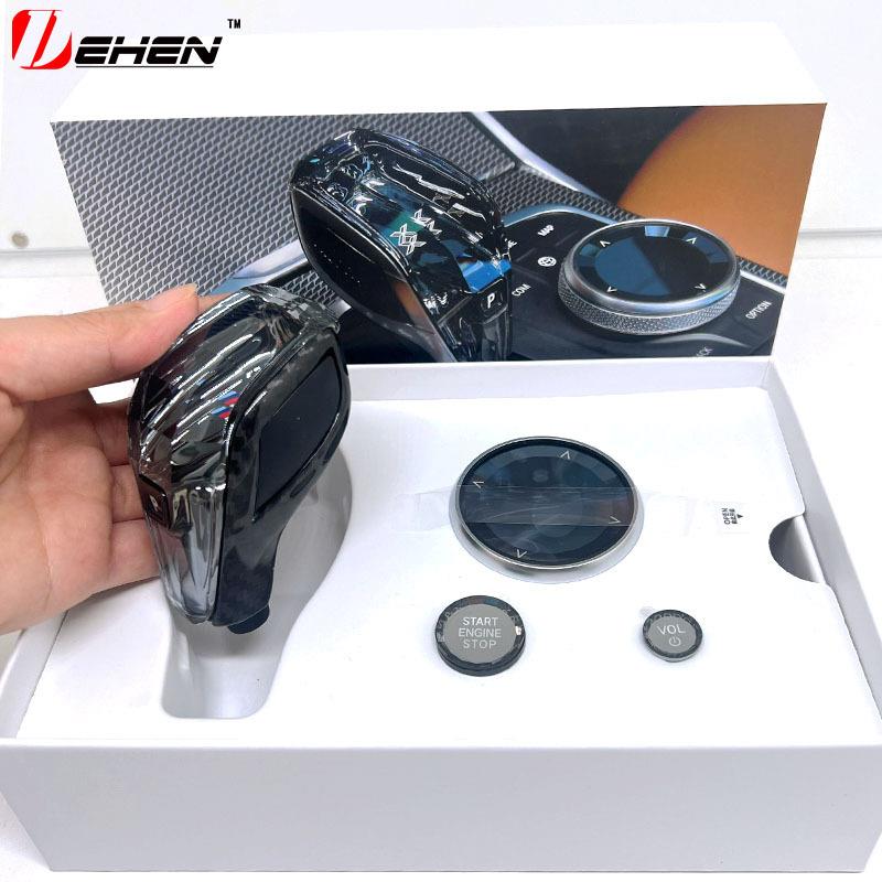 适用宝马G20G01G02G05G06G07G12G14G15碳纤维水晶档把排挡头