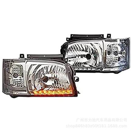 HIACE200适用于丰田海狮2005-2009款头灯LED银色款式头灯大灯