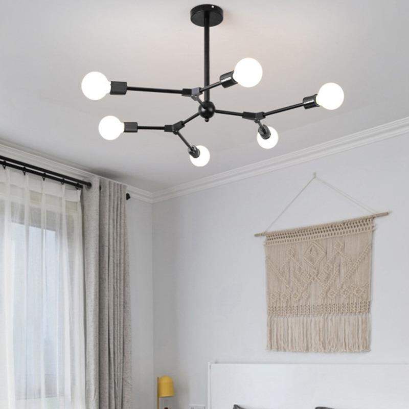 北欧餐厅吊灯后现代个性简约创意设计师装饰树枝分子灯客厅吧台灯