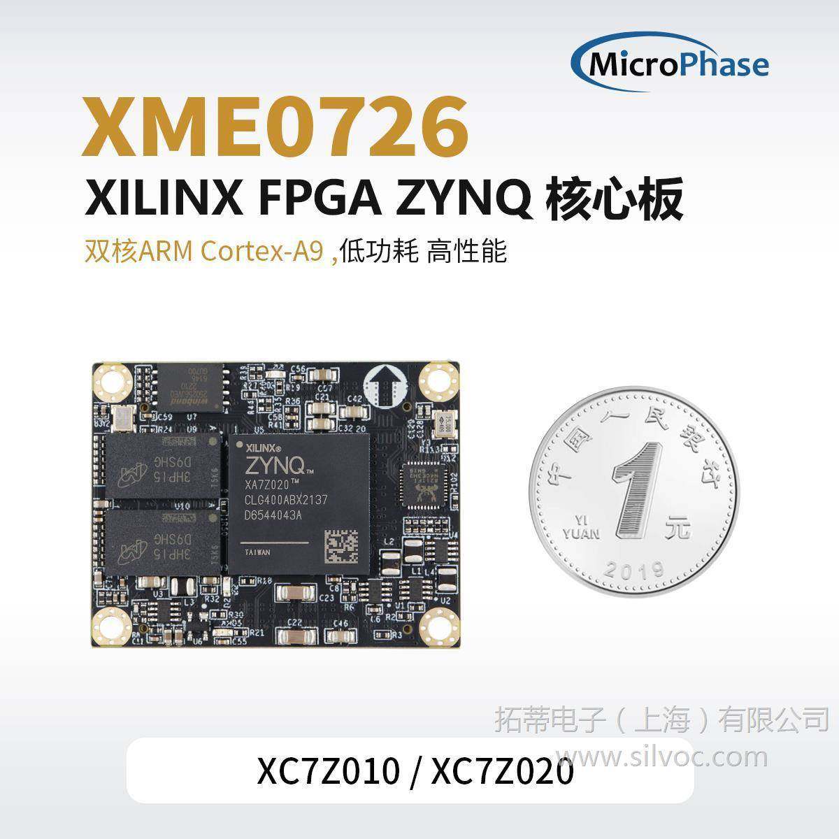 微相FPGA核心板XilinxZYNQ7020ARM工业级ZYNQ核心板XME0726
