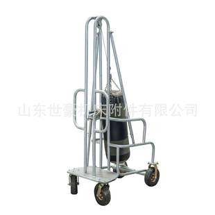 手动死猪拖车清障捡猪车养猪场用欧式 电动拉死猪车动物尸体处理车