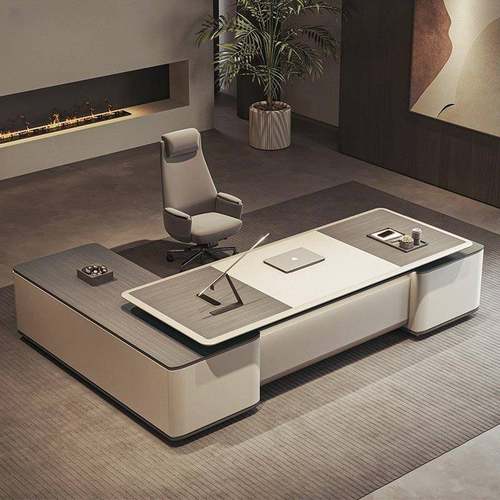 总裁桌老板大班台轻奢简约现代高档家具董事长领导办公桌椅组合