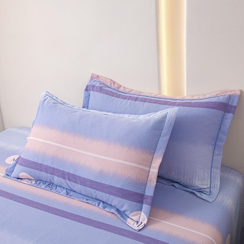 新款全棉加厚加大磨毛床单纯棉床罩枕套三件套亲肤透气家用四季款