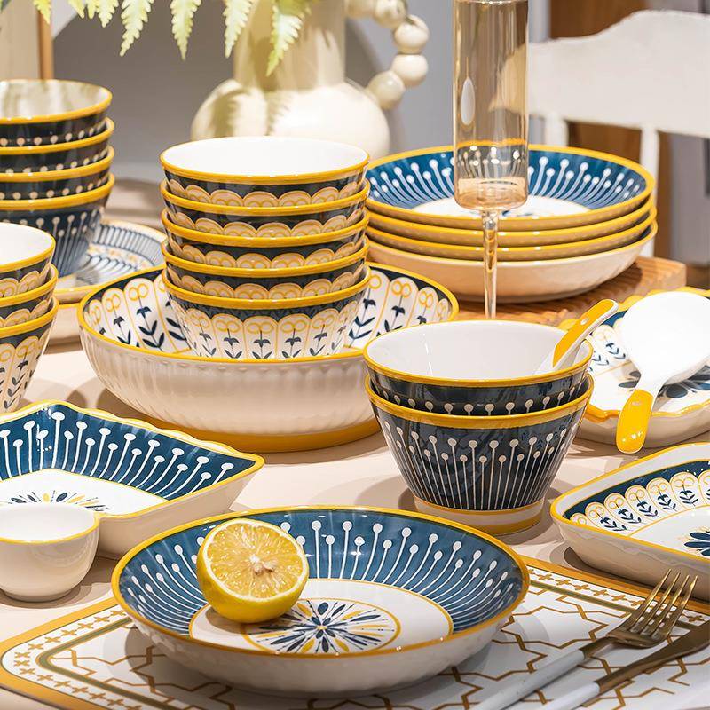 碗碟套装家用日式现代简约网红爆款陶瓷盘子2025新款碗盘碗具餐具