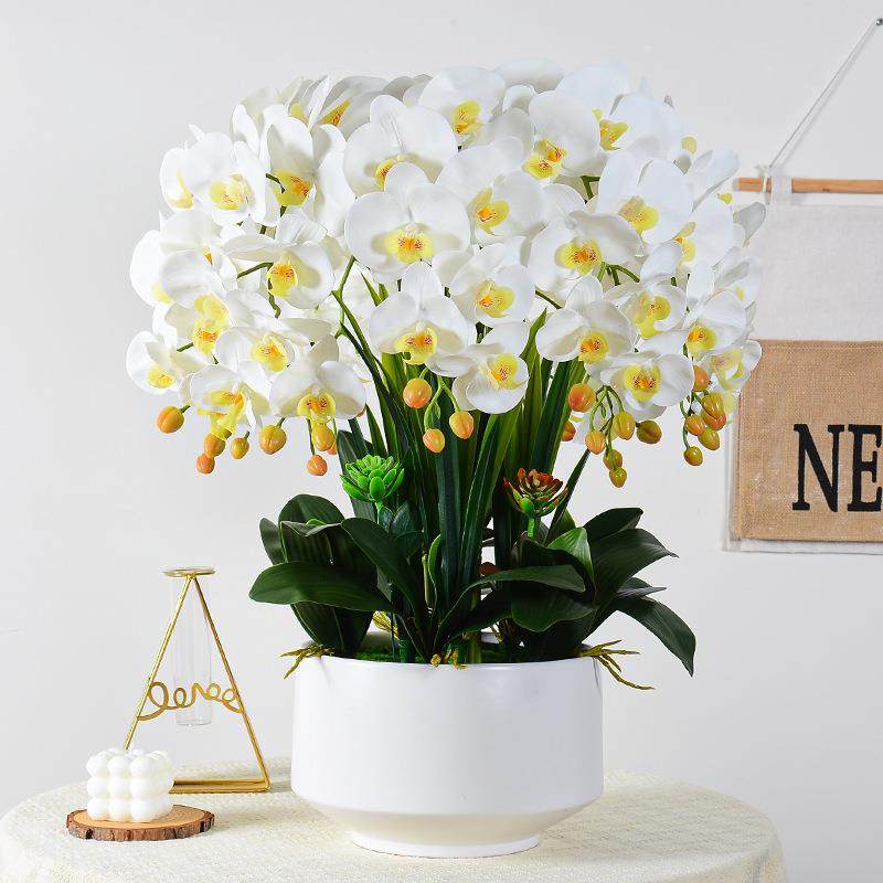 高档蝴蝶兰仿真假花卉花艺客厅电视柜餐桌面插花盆景装饰摆件盆栽,鲜花速递/花卉仿真/绿植园艺,其它园艺用品,淘宝优惠券,粉丝福利购,淘宝优惠卷