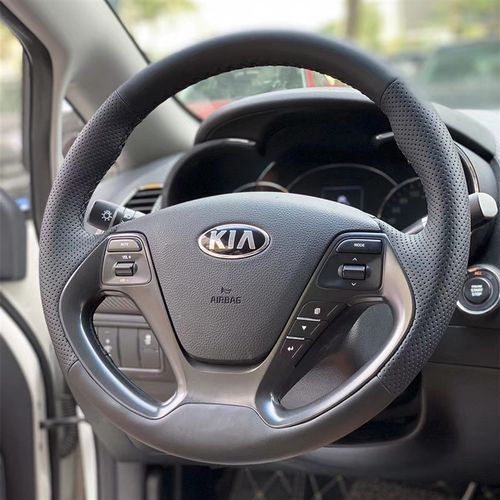 起亚K3方向盘套真皮手缝13年15 17款K3 K3s 15款K2W专用全包围把