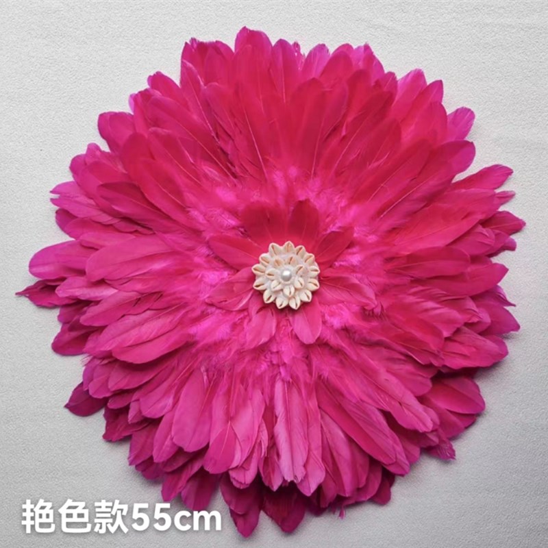 轻奢墙面羽毛花挂件客厅沙发卧室床头背I景墙墙面装饰创意壁饰壁