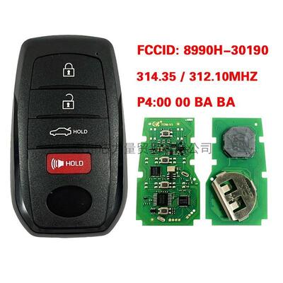 适用2023丰田Crown智能卡8990H-30190HYQ14FBX314.35/312.1MHZ