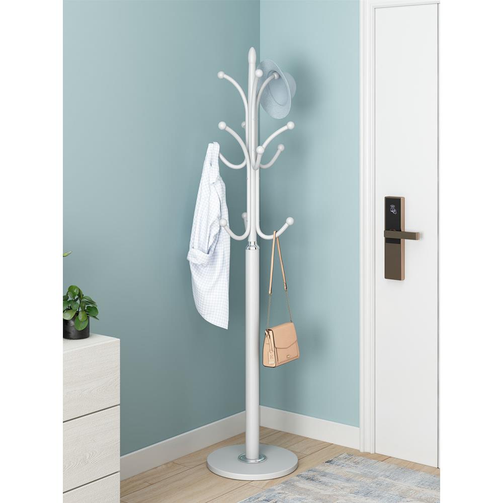 简约衣帽架落地卧室衣架立式铁艺衣服架子家用客厅包架现代挂衣架