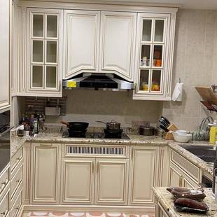 整体橱柜出口厨房厨柜门吊柜家用欧式 实木橱柜门地柜橱柜定