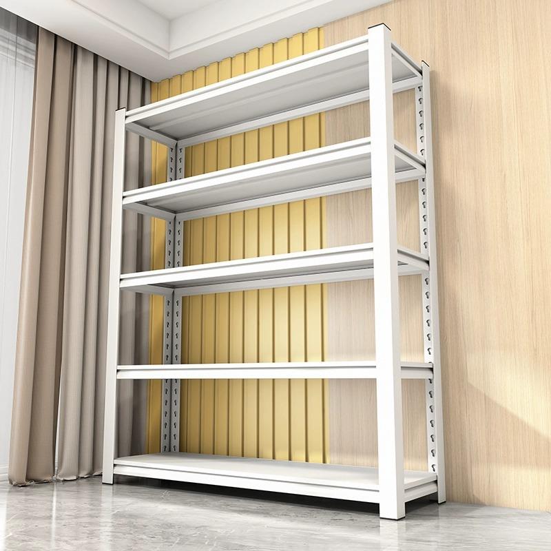 轻型家用货架置物架多层落地阳台仓库储物架地下室白色收纳铁架子