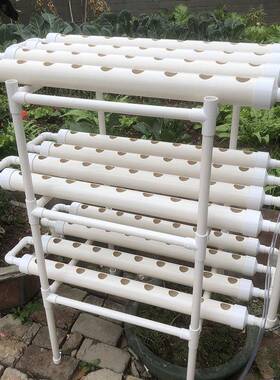 108孔无土栽培水培水耕阳台种菜设备管道种植架Hydroponics