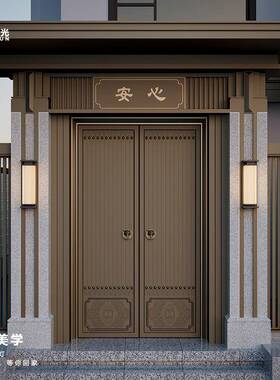 太阳能简约户外防水壁灯别墅大门长条室外轻奢院子门口柱子防雨水