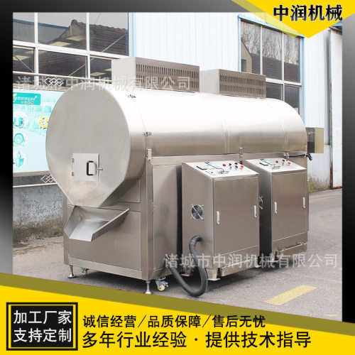 青稞烘干炒锅多功能电磁炒货机滚筒炒米机器全自动芝麻烘炒机