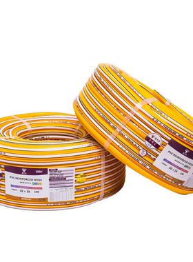 金牛头空压机黄色压力胶管PVC纤维增强塑料软管化工黄色高压管