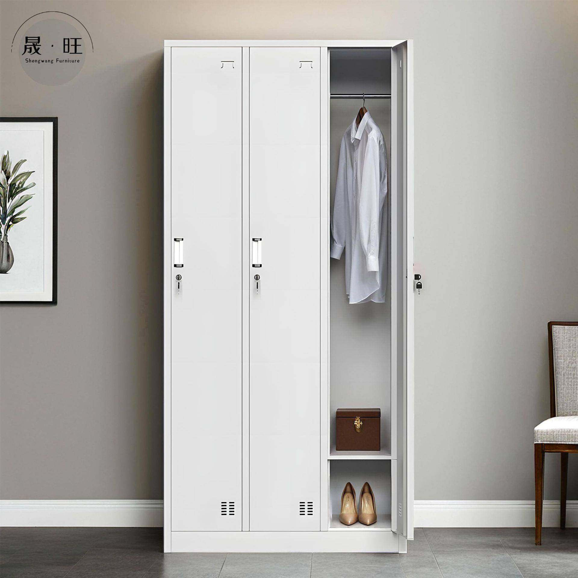 钢制更衣柜储物柜铁皮柜带锁三门柜健身房浴室存包换衣柜办公柜,农机/农具/农膜,其它农用工具,淘宝优惠券,粉丝福利购,淘宝优惠卷